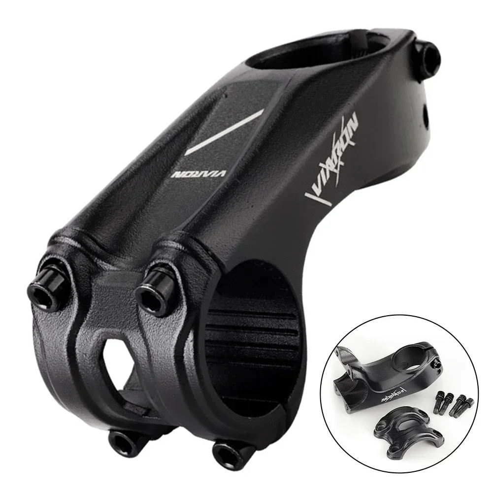 Bicycle Stem Aluminum Alloy Bicycle Handlebar Stem Negative 17 Degrees Lightweight Waterproof Cycling Accessories For XC AM MTB