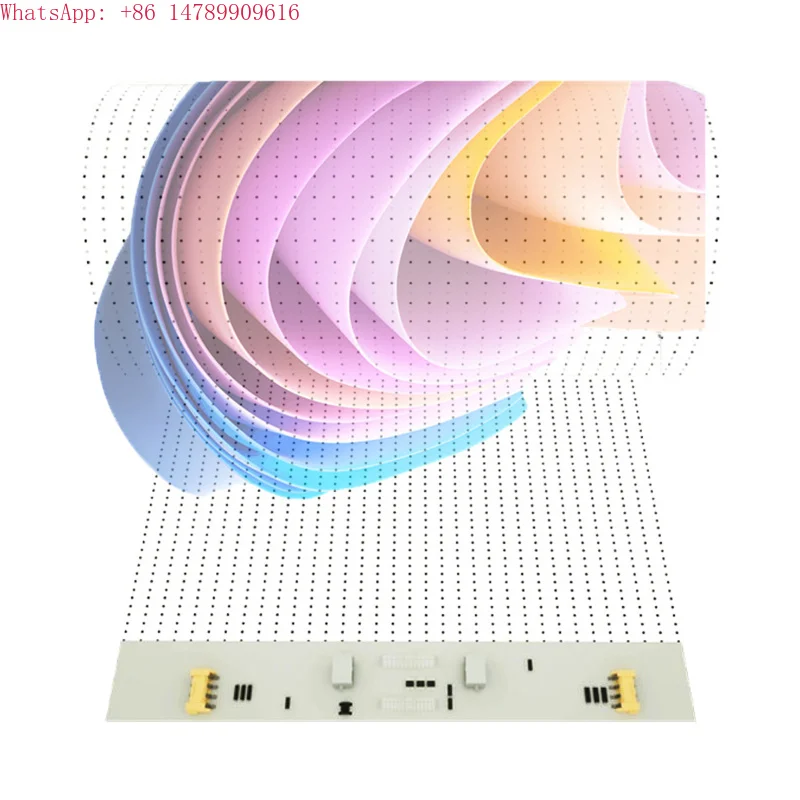 Feuilles de film LED COB flexibles P6 pour fenêtres, économie d'énergie, 95 % de transparence, écran cristallin, adhérence à l'eau, efficaces pour les centres commerciaux
