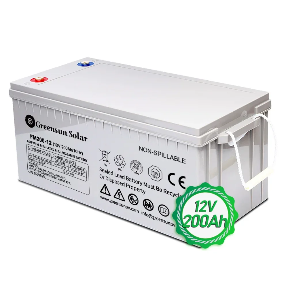 Deep Cycle 12V 100Ah 200Ah 150Ah Solar Gel Battery Solar System Free Maintenance Manufacturer Factory Price With Longer Life