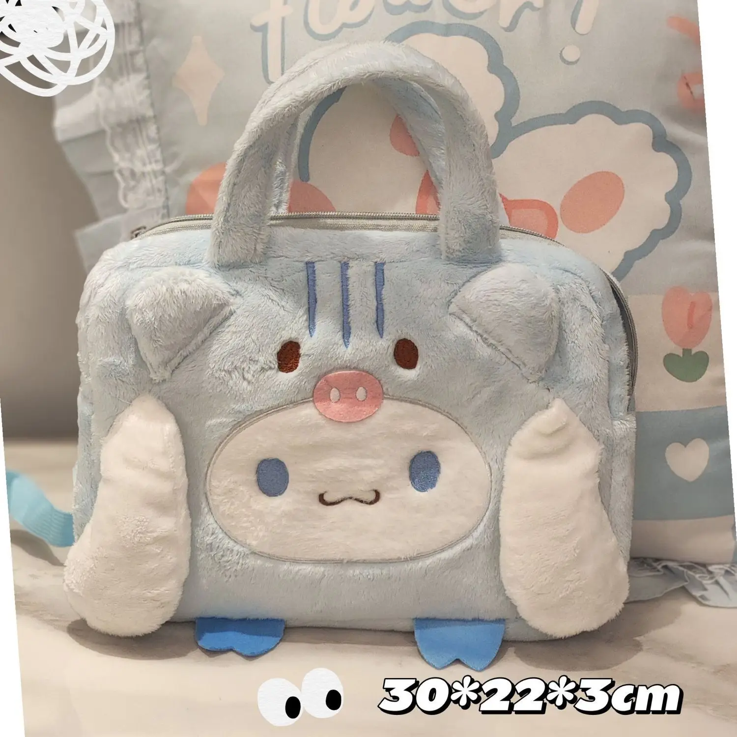 New Sanrio Kuromi Plush Tablet Bag 11in 10.2in 12in Melody Cute Large Capacity Tablet Organizer Handbag Laptop Case for Xiaomi