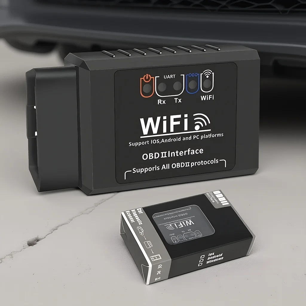Pemindai OBD2 WIFI ELM327 V1.5 - Pembaca Kode Diagnostik Otomatis iOS/Android