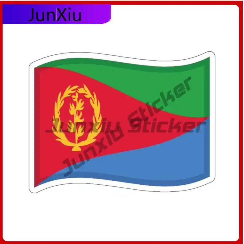 

Eritrea Flag Sticker Eritrean Flag Fun Stickers Decoration Car Bicycle Skateboard Laptop Rv Camper Windows Laptop Phone Case