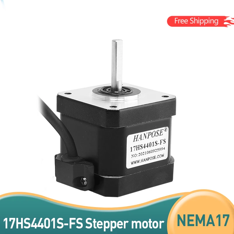 1PCS captive 4-lead 17HS4401S-FS 42X40mm  motor 1.5A 40N.CM for Motor in automatic feeder Nema17 Step Motor Waterproof motor