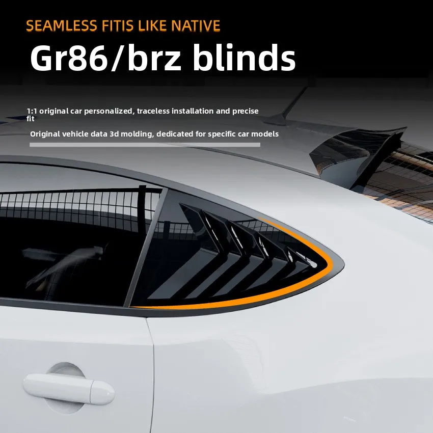 

For Toyota GT86 Subaru BRZ Scion FR-S 2013 2014 2015 2016 2017 2018-2020 Rear Window Louver Shutter Trim,Triangle Privacy Cover