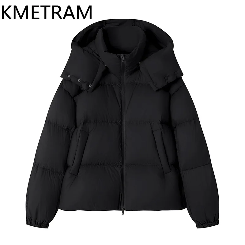 KMETRAM Duck Down Jacket Hight Quality New in Outerwears Short Down Coats Winter Clothes Women 2024  Пуховик Женский Зимний