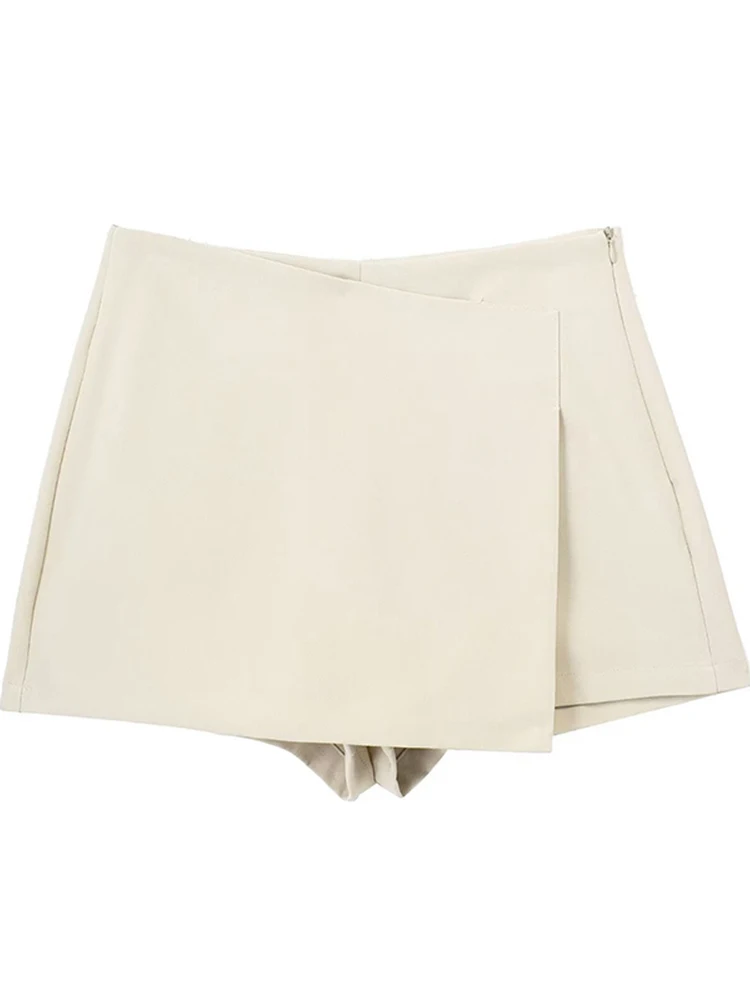 

Woman High Asymmetric waist Mini Shorts Skirts