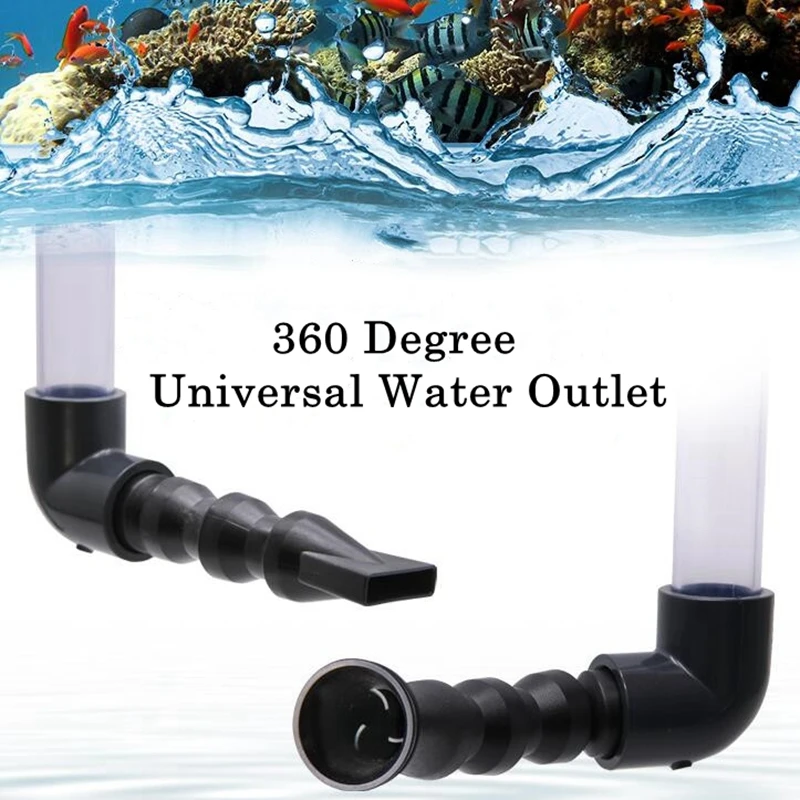 

1PC Outer Dia20/25/32MM ABS Duckbill Nozzle Aquarium Fish Tank Universal Water Outlet Return Pipe Fitting Fountain Pump Parts