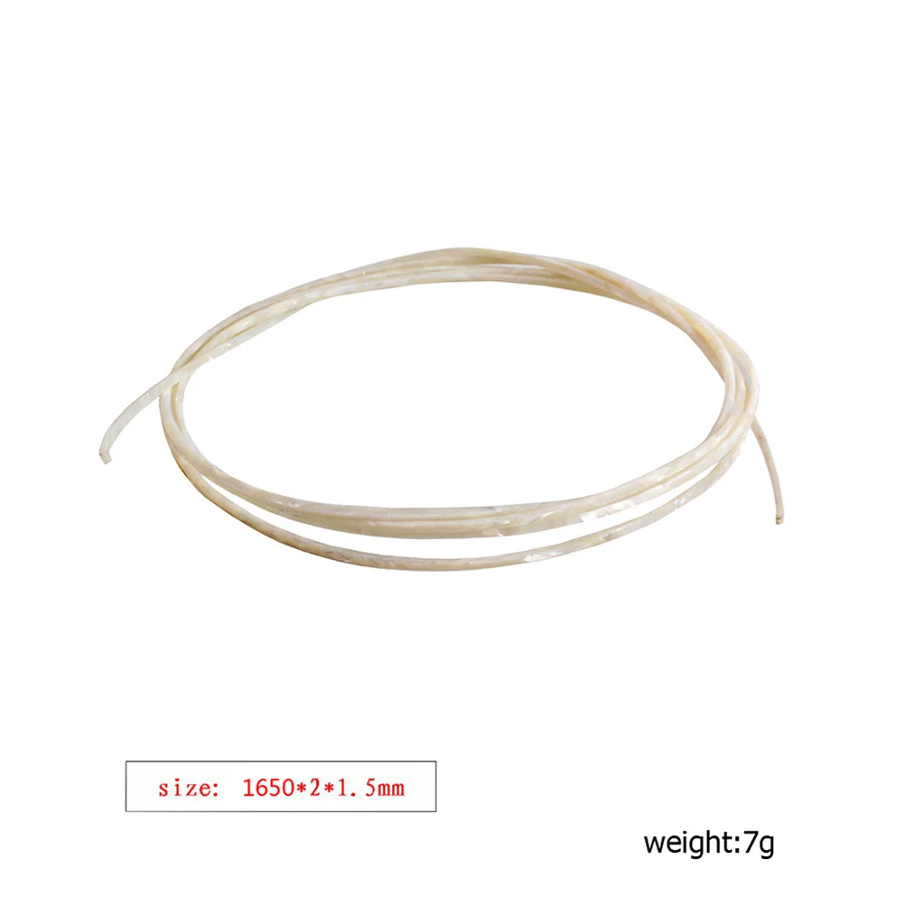 

White Guitar Binding Purfling Strips Trim Inlay for Luthier DIY Repair Mandolin Ukulele Durable High Grade Material