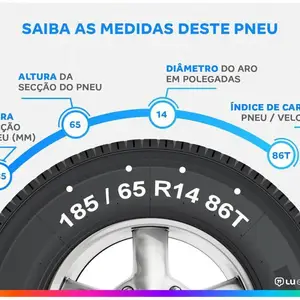 Pneu Aro 14” Pirelli 185/65R14 86T P400 EVO 11 principais vendas peneu aro 14 pra carro - №8