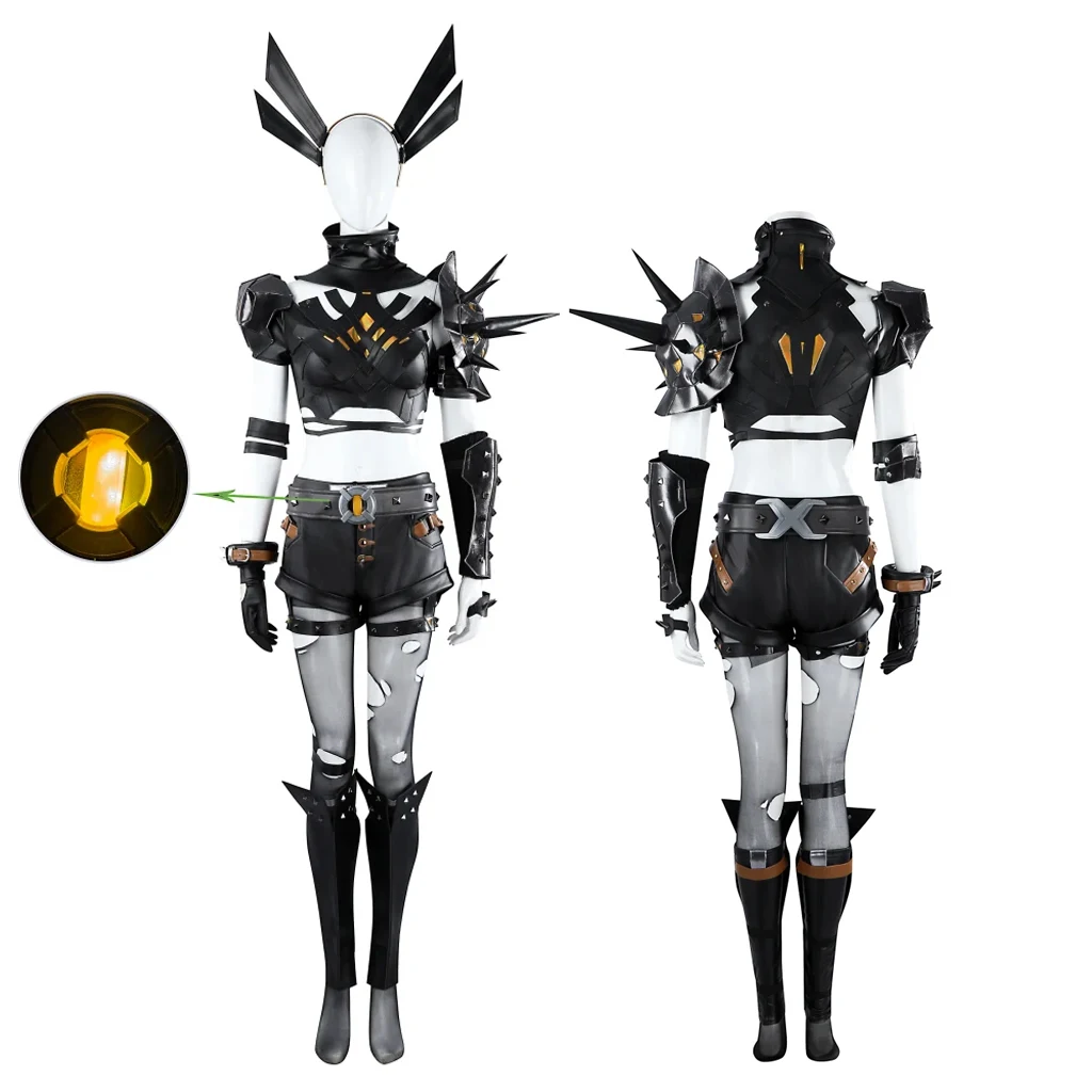 

Illyana Cosplay Costume Magik Costume Black Armor Set Women Superhero Role Play Uniform Halloween Carnival Party Outfits