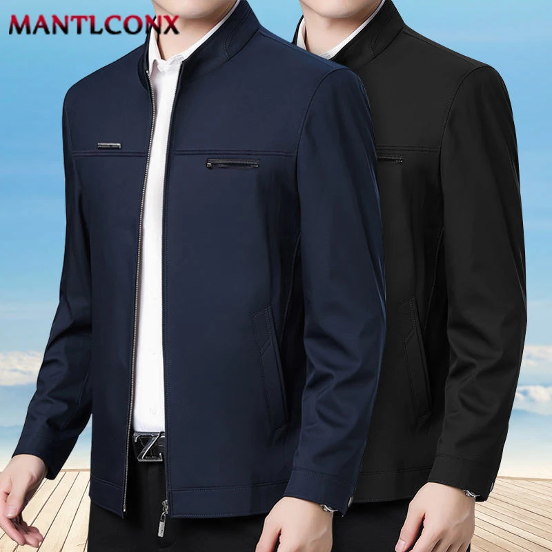 Loose Men\'s Business Jacket Brand Office Dress Mens Jackets and Coats Casual Social Men\'s Outerwear Male Business Coat Black 3XL