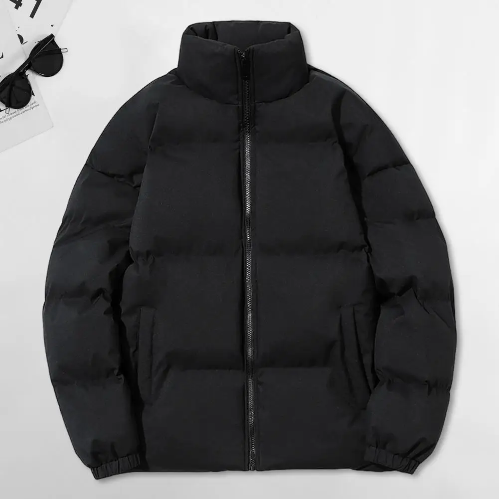 

Winter Jacket Men Parkas Thicken Warm Coat Mens Stand Collar Solid Color Casual Parka Women Fashion New Streetwear