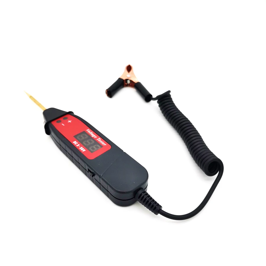 Universal 5V-36V DC ATV Motorcycle Digital Voltage Electric Circuit Tester Probe Detector