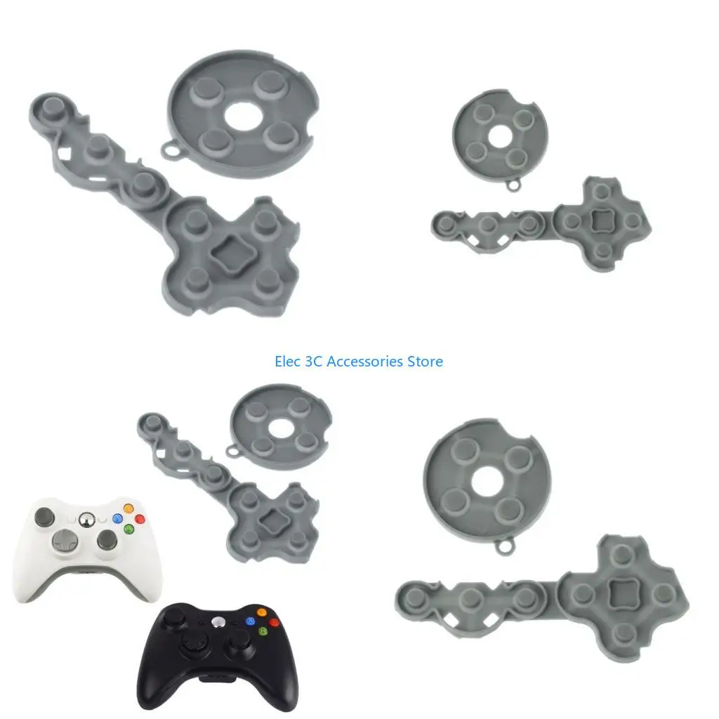 Y51A Conductive Rubber Contact Pad Button D-Pad for Microsoft for 360 Controller