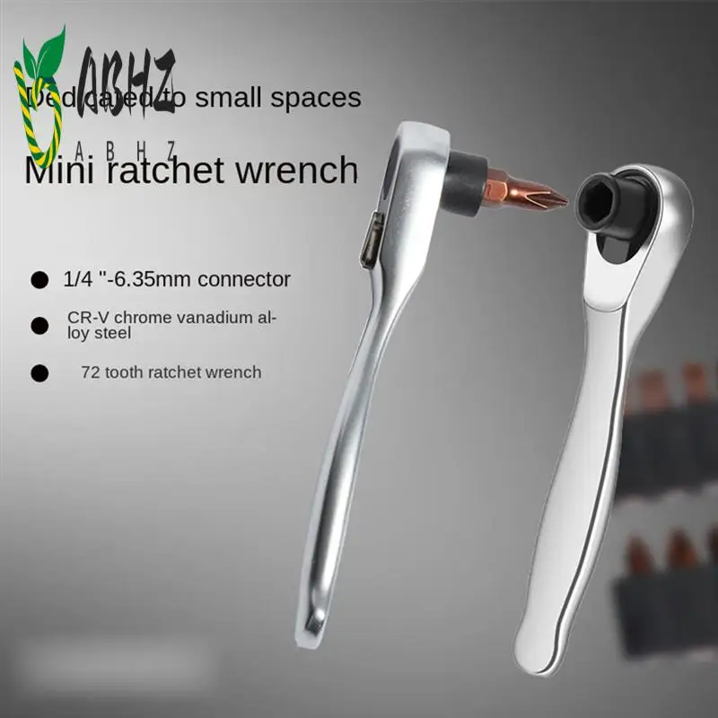 

ABHZ-Мини-колесной ключ 1/4 Положительная и обратная быстрая отвертка, многофункциональный набор внутреннего шестиугольного цвета сливы