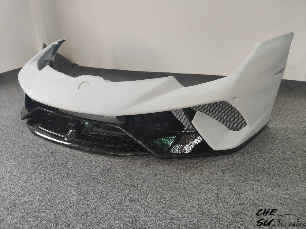 P-style Resin Primer+forged Carbon Fiber Body Kit for Lamborghini Huracan LP610 Upgrade, Front Bumper Upgrade Kit