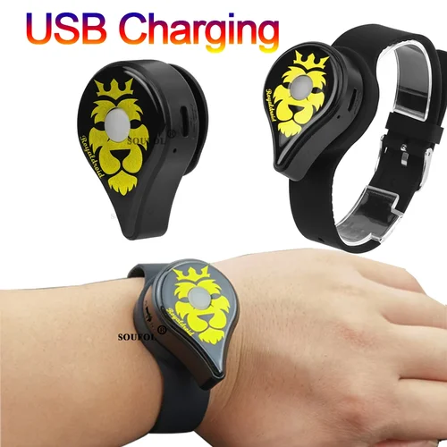 Imagen 1 del producto Ajuste Manual automático USB recargable para Powermon Go Plus pulsera reloj Digital banda de dientes azules interruptor accesorios de juego