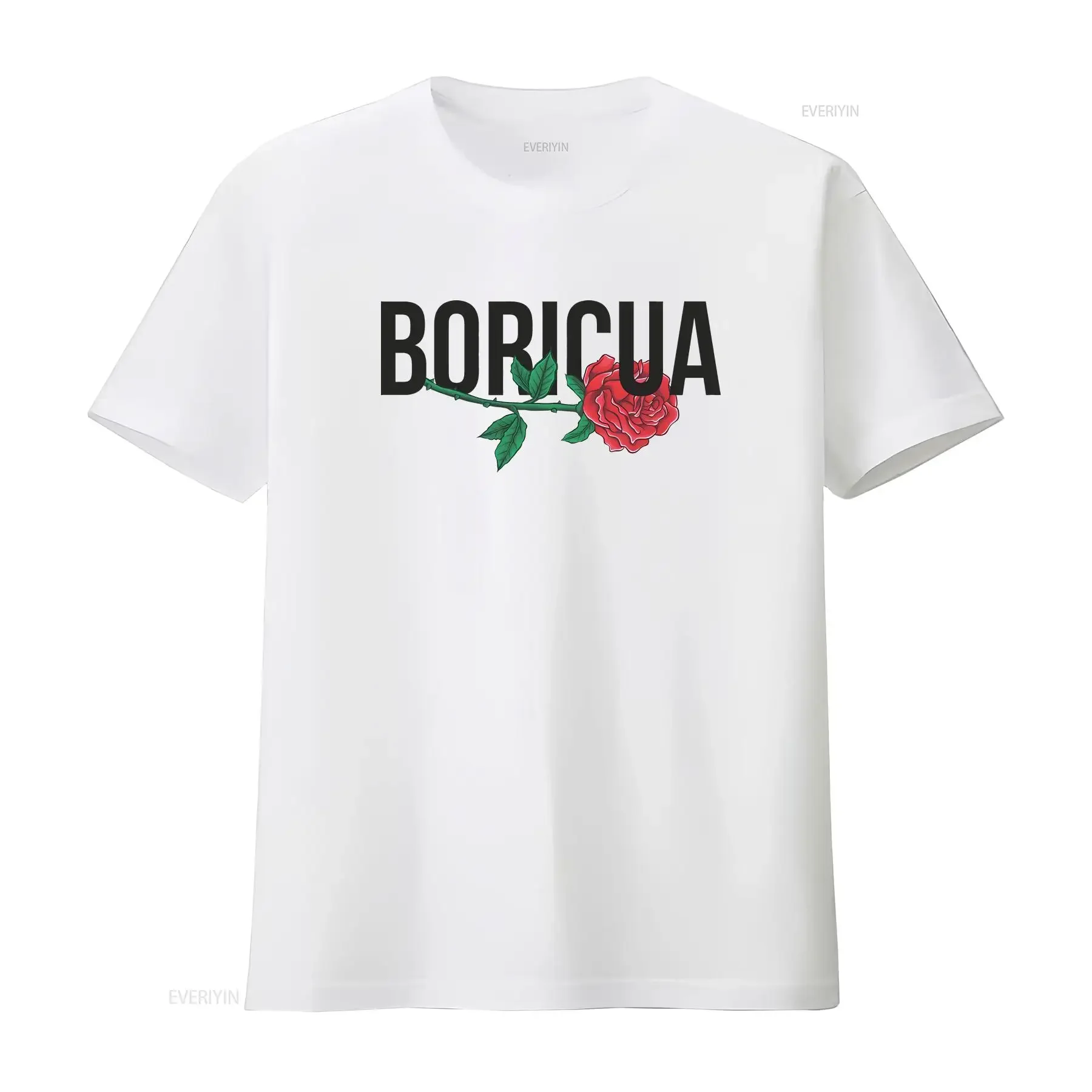 Camiseta Boricua Engraçada Espanhola Porto-riquenha Feita no Rico Presente Latina Chula Vintage Lavada Macia Roupas de Designer Ligeiramente Casuais