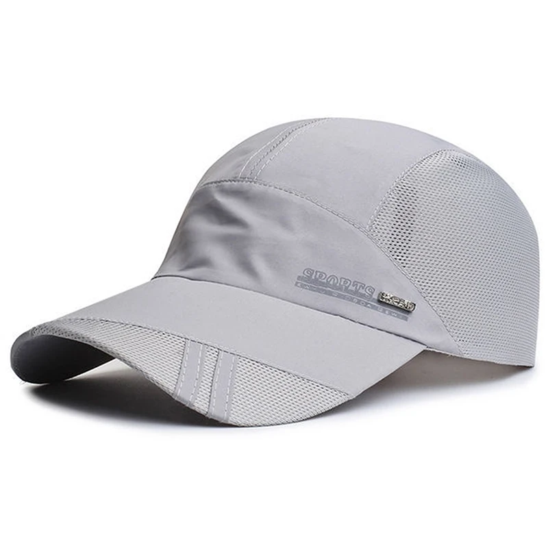 Schnell trocknende Herren-Baseballmütze für Sport, cooles Mesh, Sommer-Damen-Sonnenhut, Angeln, Laufen, Familie, Eltern, Teenager-Kappe – Detail 8
