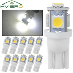 10 Pz T10 5050 5SMD Auto Lampade A Led Interni 168 194 LED DC 12 V Licenze Targa Lampadine Luci di posizione Bianco Blu Rosso Cob Segnale di Girata