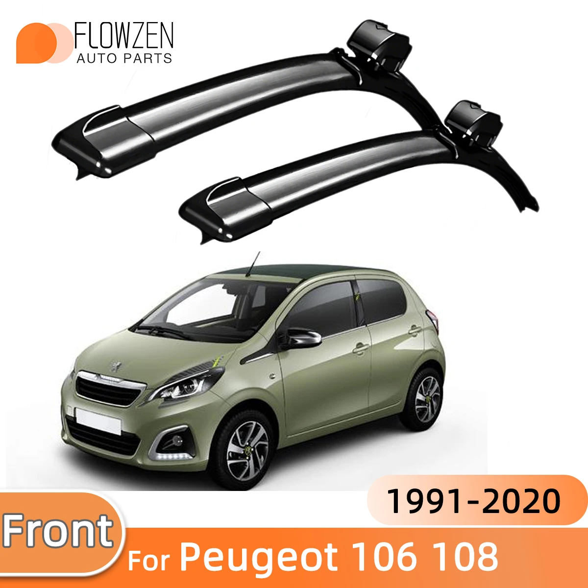 

2 шт. щетки стеклоочистителя автомобиля для Peugeot 106 108 1991-2020 передние щетки стеклоочистителя лобовое стекло щетка для окон