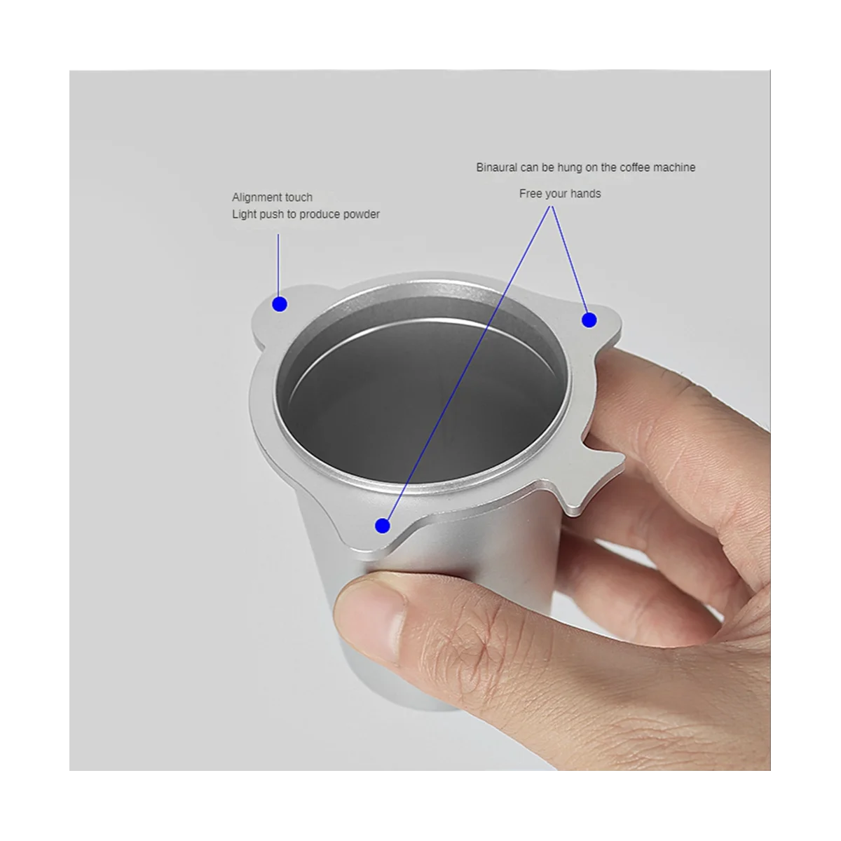 8 시리즈 커피 파우더 픽커 수용 컵 양손 자유형 54mm 디스트리뷰터 에스프레소 메이커 부품 1-HIM