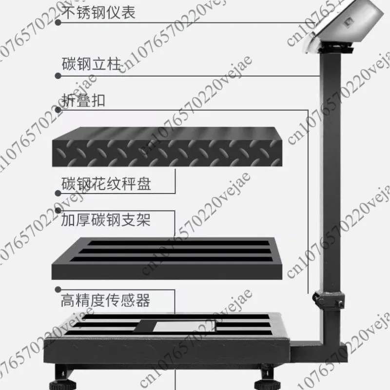 

150kg rechargeable foldable stainless steel LED pricing platform scale digital desktop industrial platform scale
