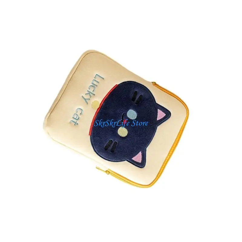 

E65E Cartoon Kitten Design Bag For Pad Case Lightweight Durabilit Protective Sleeve