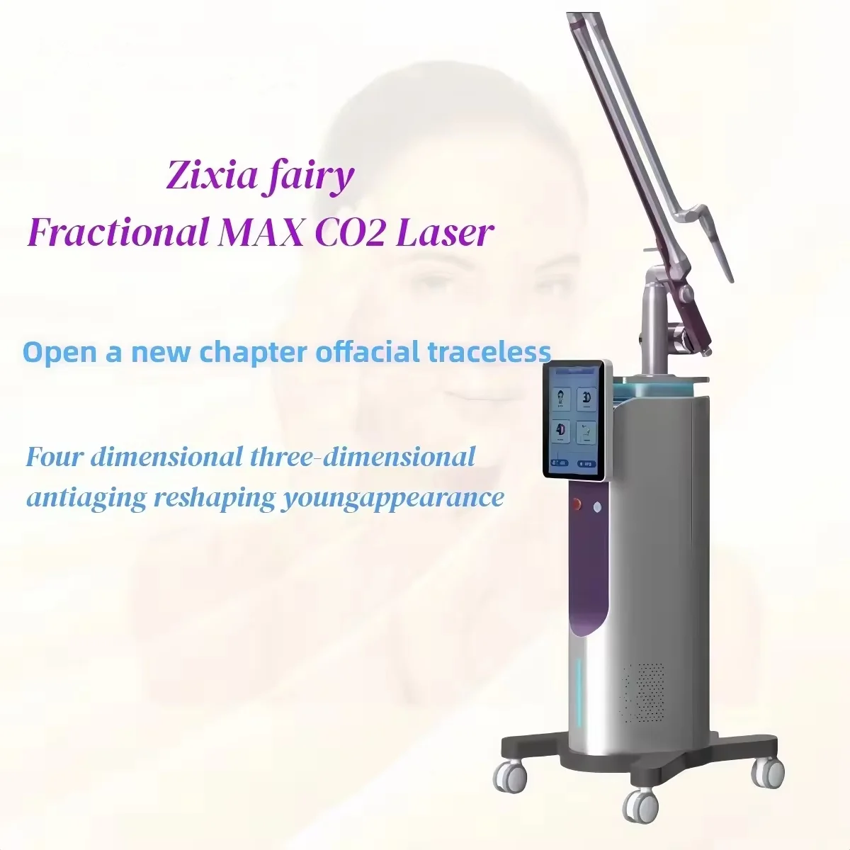 Co2 Laser Fractional 10600NM Fractional Co2 Laser Machine Co2 Laser Cutting Machine 4D Skin Resurfacing Stretch Marks