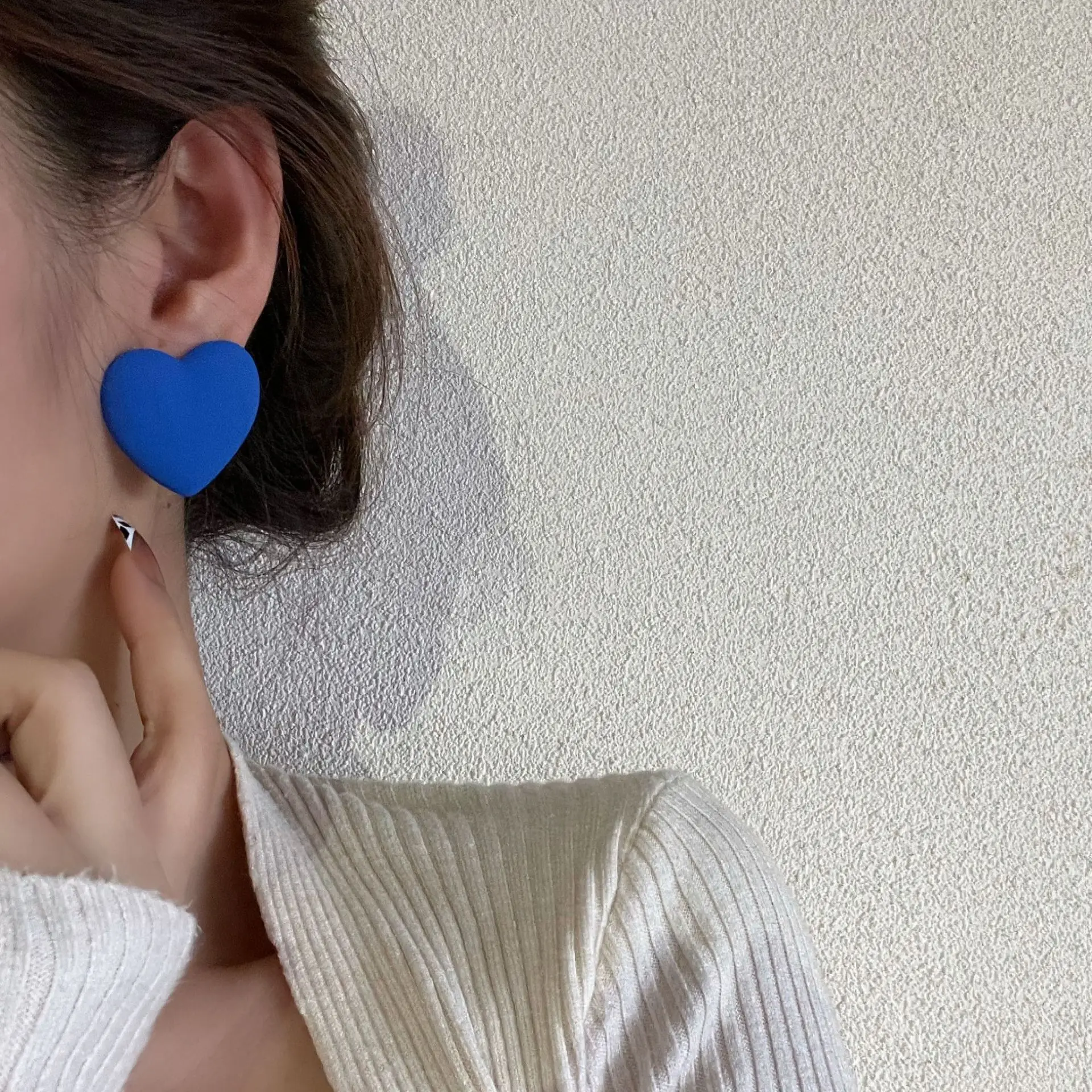 New Blue Color Geometric Earrings for Women Retro Fashion Pendants Female Dangle Earrings 2024 Aretes De Mujer