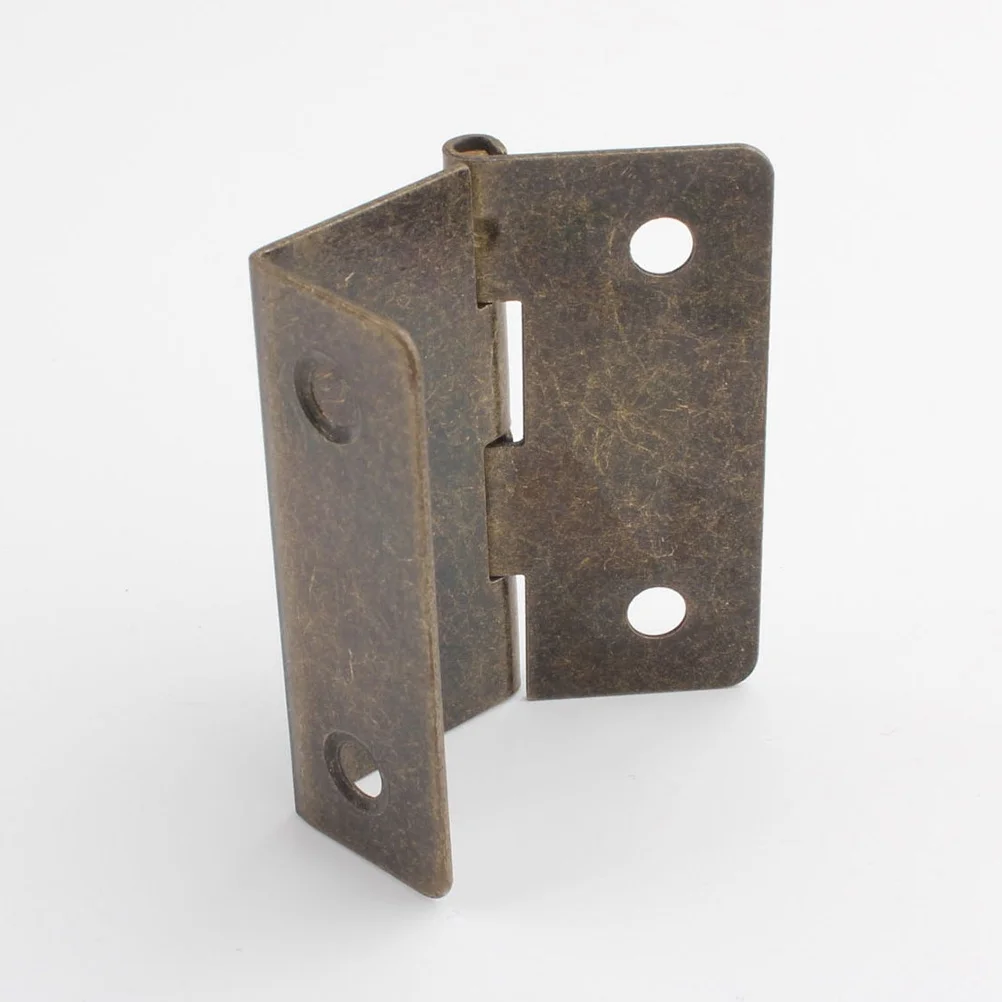 

20Pcs Folding Hinge for Cabinet Door Heavy Duty Iron Hinges Smooth Closing Action Triple Section Hinges