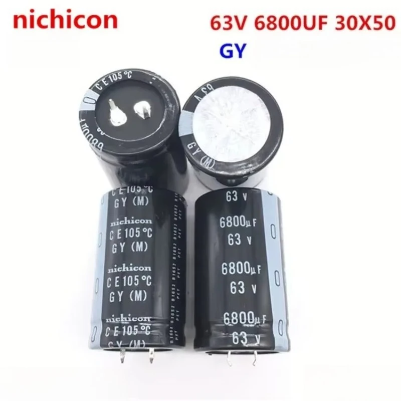 

2 шт./5 шт. 6800 мкФ/63 В Nichicon серии GY 30x50 мм 63 В 6800 мкФ защелкивающийся электролитический конденсатор блока питания