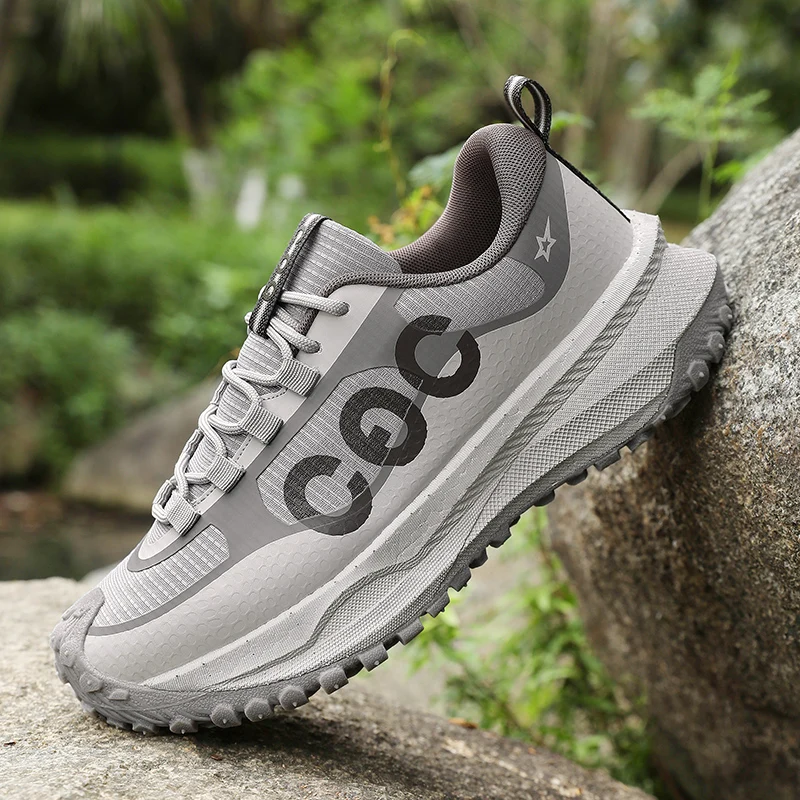 

Новинка 2024, мужские треккинговые кроссовки, водонепроницаемые низкие походные туфли, износостойкие прогулочные кроссовки, амортизирующая обувь для скалолазания