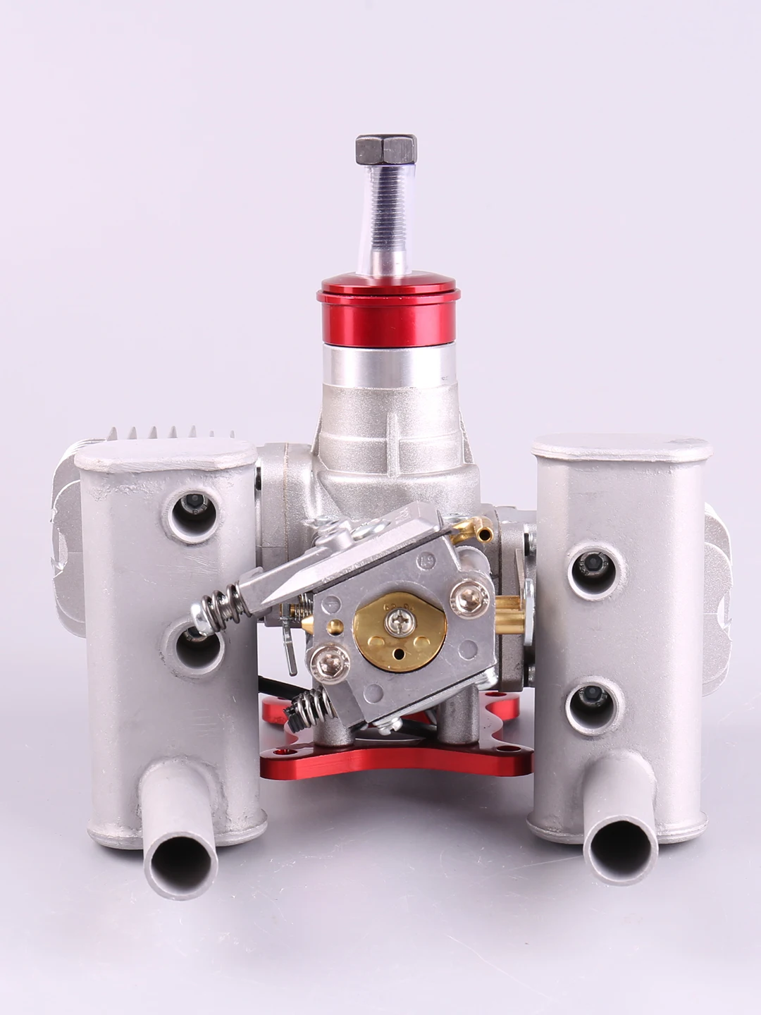 NEW VVRC RCGF 21CCT V2 21cc Dual Cylinder Petrol/Gasoline Engine with Exhaust Pipe for For RC Airplane Fixed Wing Model