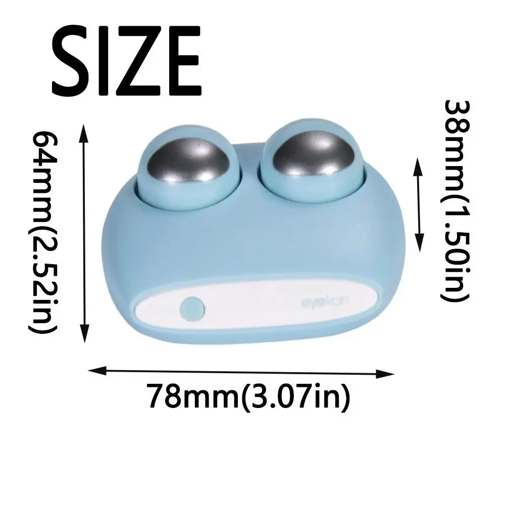 Nettoyeur de lentilles de contact électrique créatif, nettoyeur automatique de lentilles de contact en forme d'œil, simple, dessin animé, grenouille, étui mignon