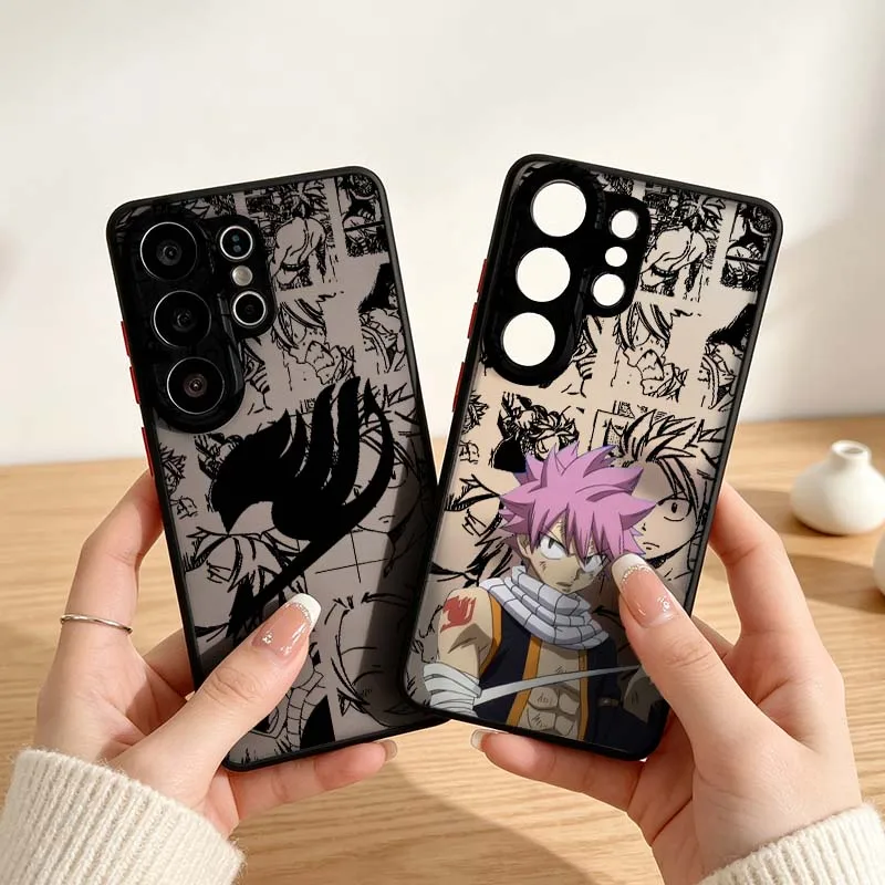 Natsu Fairy Tail For Samsung Galaxy S10 S9 S8 Note 20 10 9 8 M55 M54 M35 M52 M53 M34 Plus Ultra 5G Lite Phone Case Cover