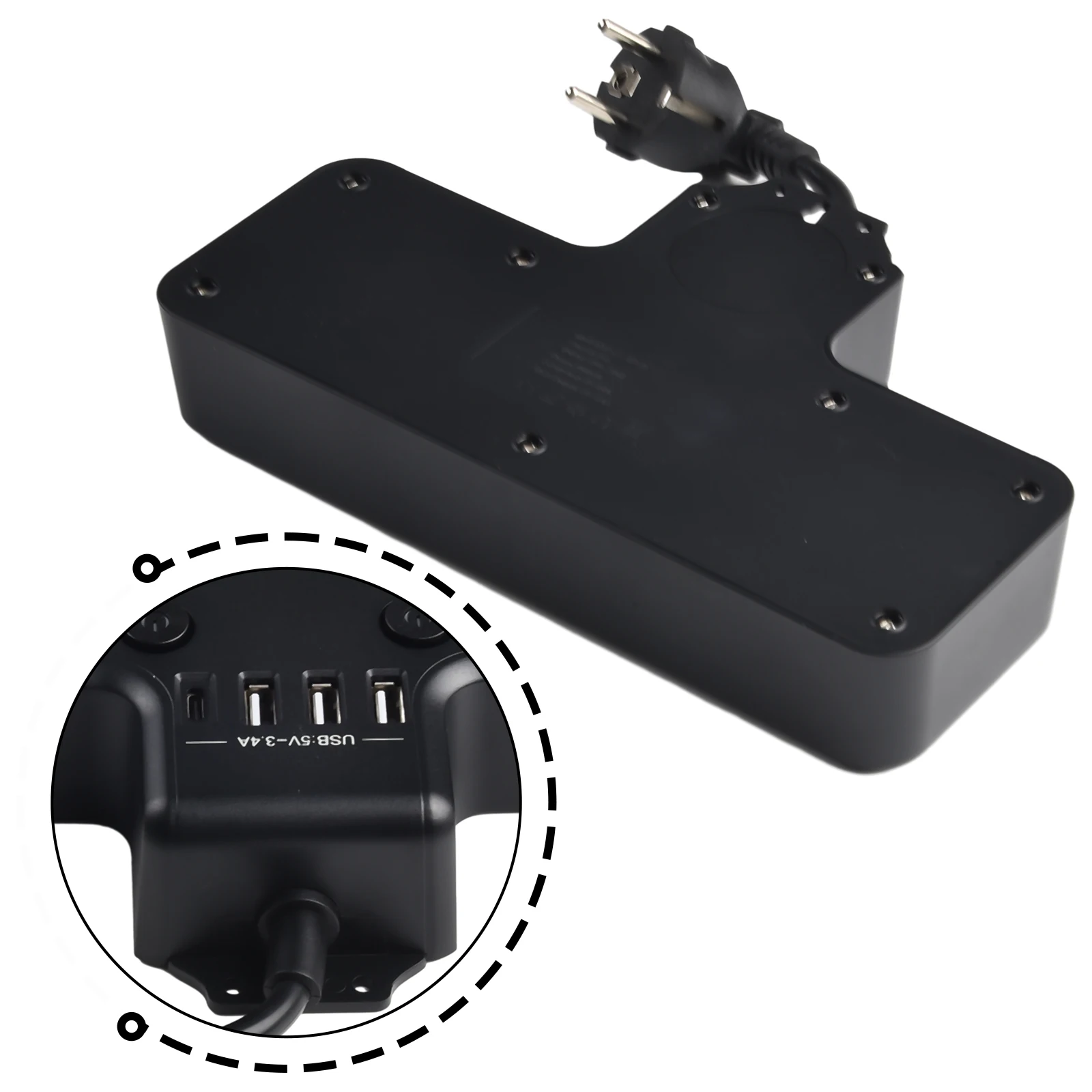 

Кабельная розетка см Настенный монтаж Удлинитель длина кабеля Розетка европейского стандарта Индивидуально переключаемый настенный монтаж Кабель см