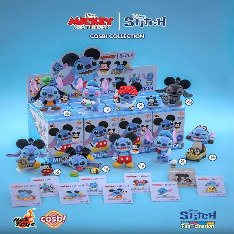 

Горячие игрушки Crazy Series Микки и друг Стич Cosbi Слепая коробка Мультяшная фигурка Декор для рабочего стола Детский подарок Xma Модная коллекционная игрушка