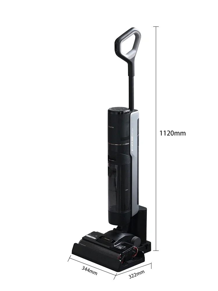 Dreame H13 Floor Scrubber with Double Edges Double Rolls Brushing Dragging and Sweeping Integrated Sterilization and Heat Drying