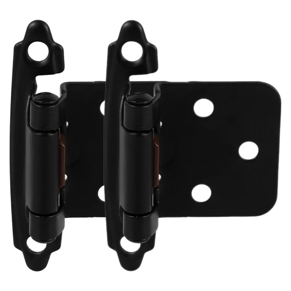 2 Pcs Closing Hinges Interior Style Half Hardware Camper Cabinet Heavy Duty for Doors