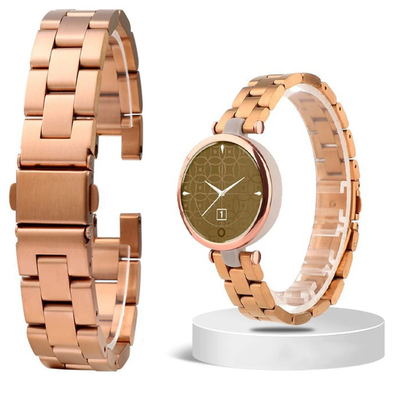 Stainless Steel Band For Garmin Lily Metal Strap Men Women Bracelet For Garmin Lily Accessories Folding Buckle Watchband Correa