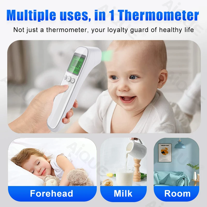 JUSTLANG Digital Infrared Thermometer Baby Forehead Non-contact Medical Use Body Temperature Meter Adult IR Measure Fever image 3