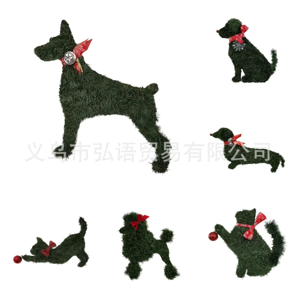 

Новая креативная имитация растительного декоративного синового животного с колокольчиками, рождественские украшения для балкона во дворе