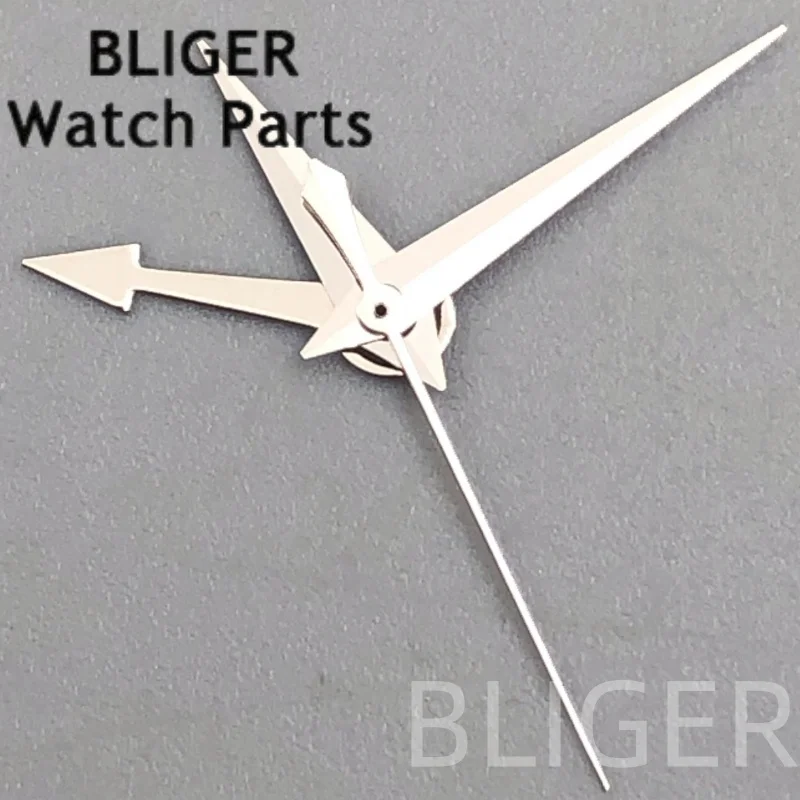 ساعة يد جديدة من BLIGER باللون الفضي/الذهبي الوردي/الذهبي/الأسود بتوقيت جرينتش بأربعة أيدي لملحقات الساعة المتوافقة مع الآلية اليابانية NH34