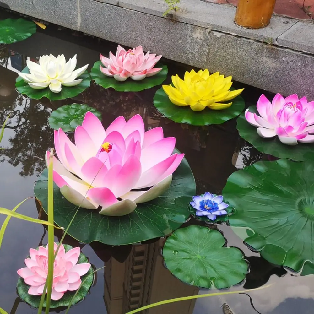 Stage Performance Pond Flower Flower Props Fish Tank Landscaping Fake Lotus Water Leaf Artificial Plant Floating Lotus Leaf