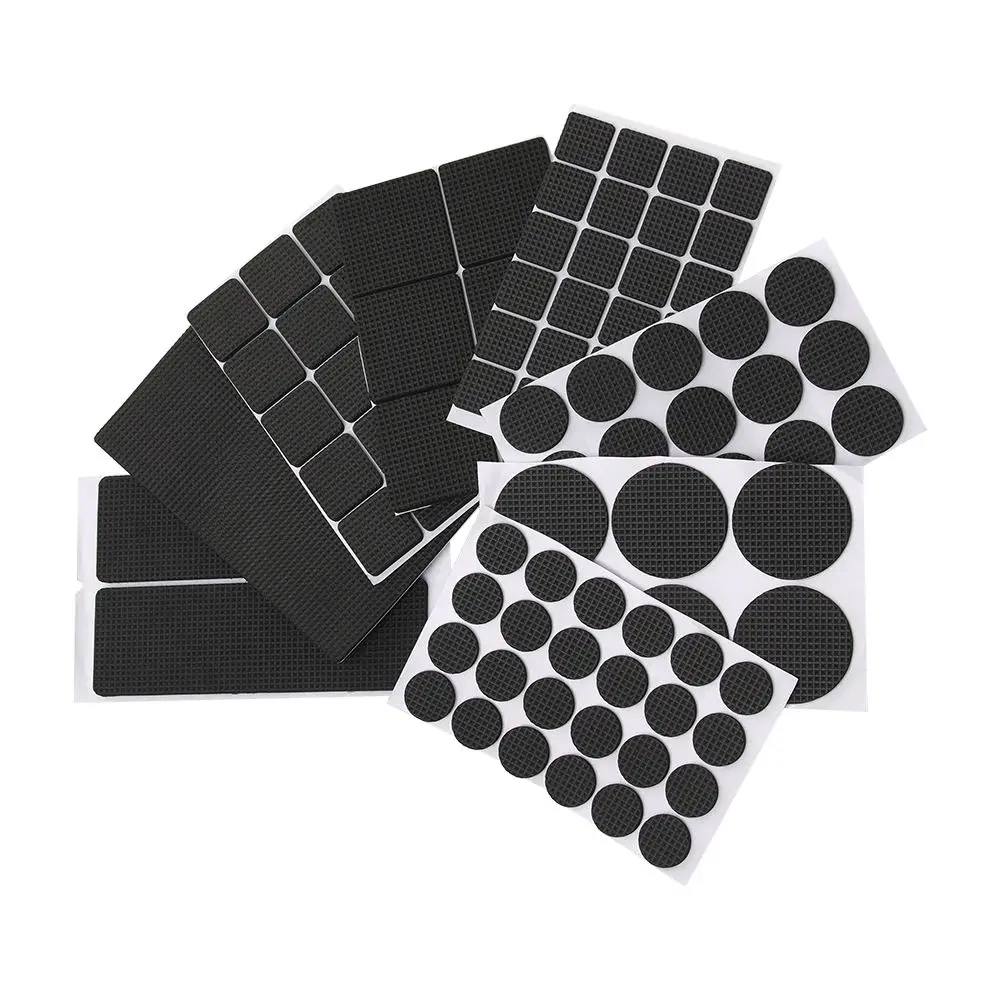 1/2/6/15/24PCS Soft Chair Fittings Bumper Self-adhesive Floor Protector Anti Noisy Anti-slip Mat Furniture Leg Pads