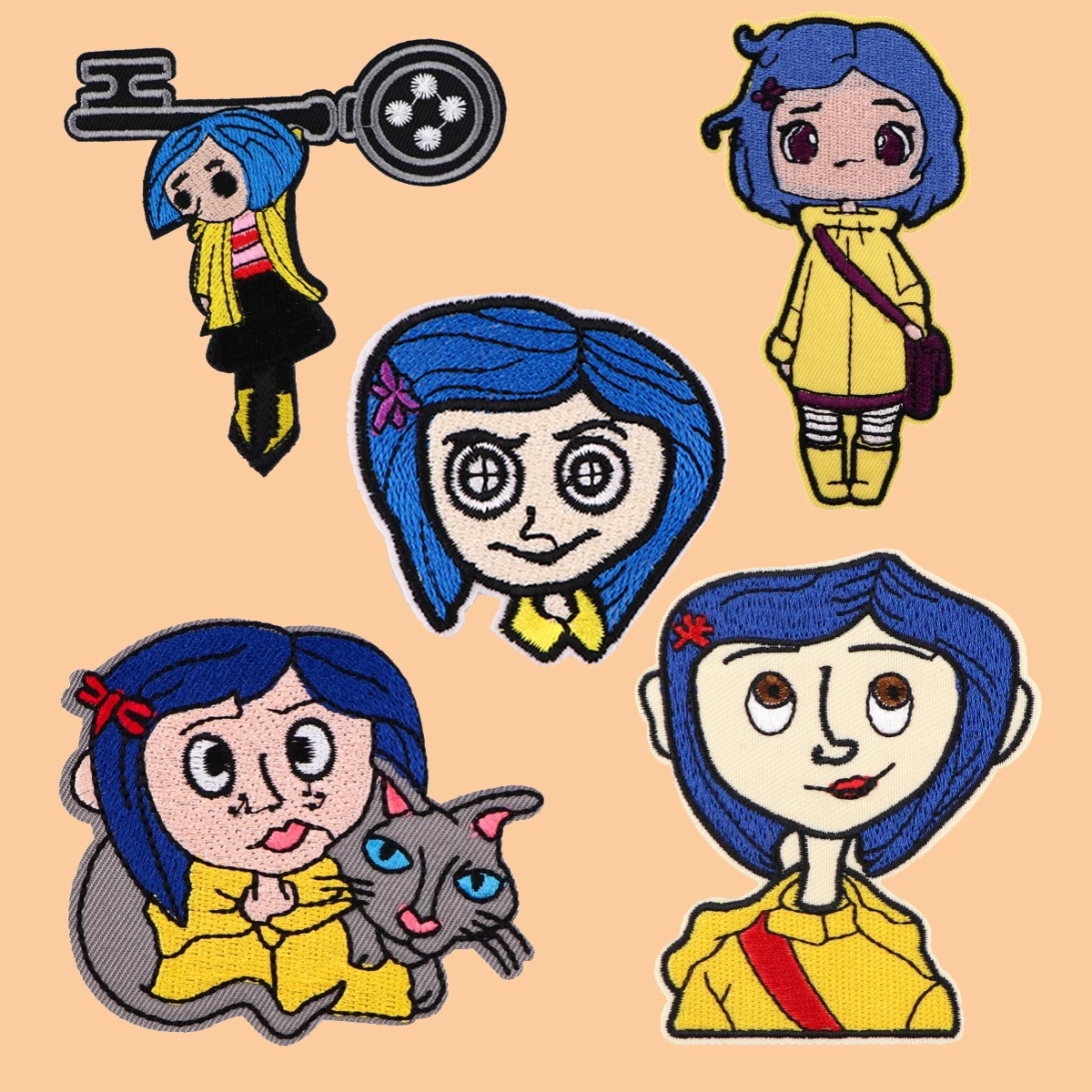

Animated Movies Embroidered Patch Iron On Patches For Clothing Thermoadhesive Patches On Clothes DIY Sew Stickers Appliques