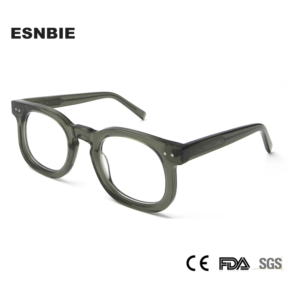 

Eco Friendly Acetate Eyeglasses Women Oval Optical Glasses Frames For Men Brand Designer Round Vintage Prsecription Spectacles