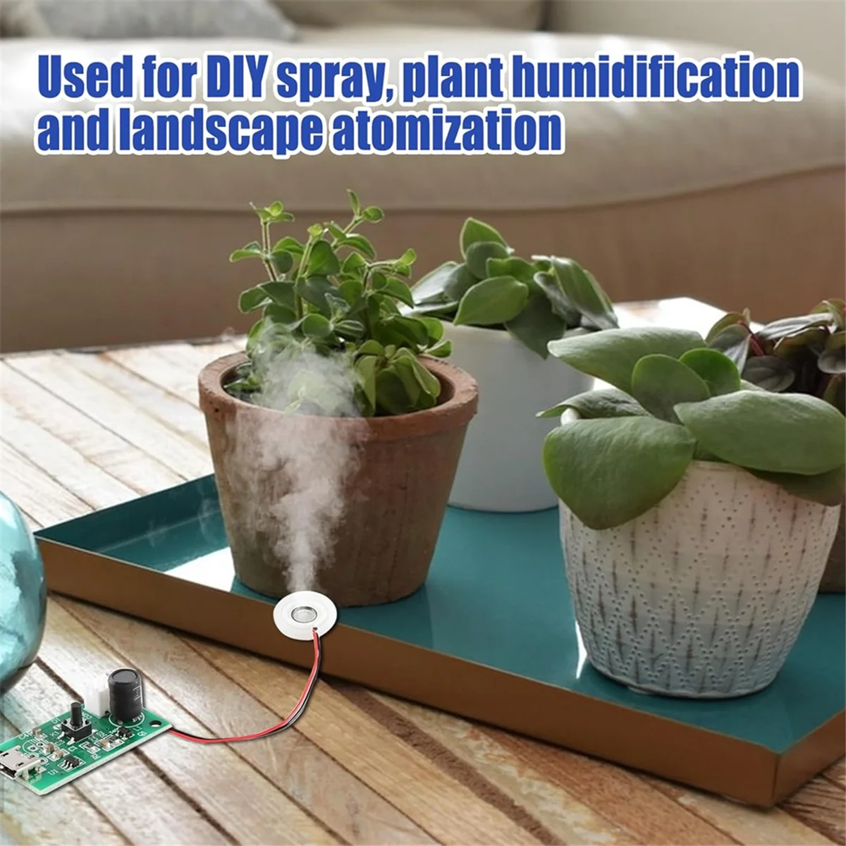 Распылительный диск постоянного тока 5 В USB увлажнитель распылительный диск интерфейс Mirco создатель тумана с таймером для DIY Home-LITE