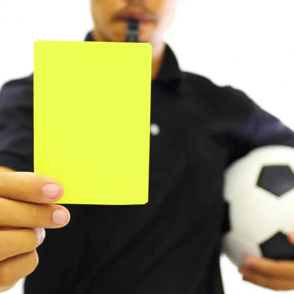 Practical Thickened Reusable Sports Football Referee Red And Yellow Cards Waterproof Referee Card Referee Equipment